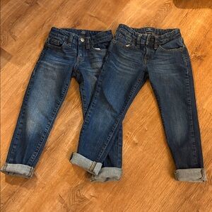 NWOT Two Pair Girls Size 6 Gap Jeans Boyfriend Fit Jeans